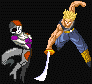 Trunks cutting Frieza Bot